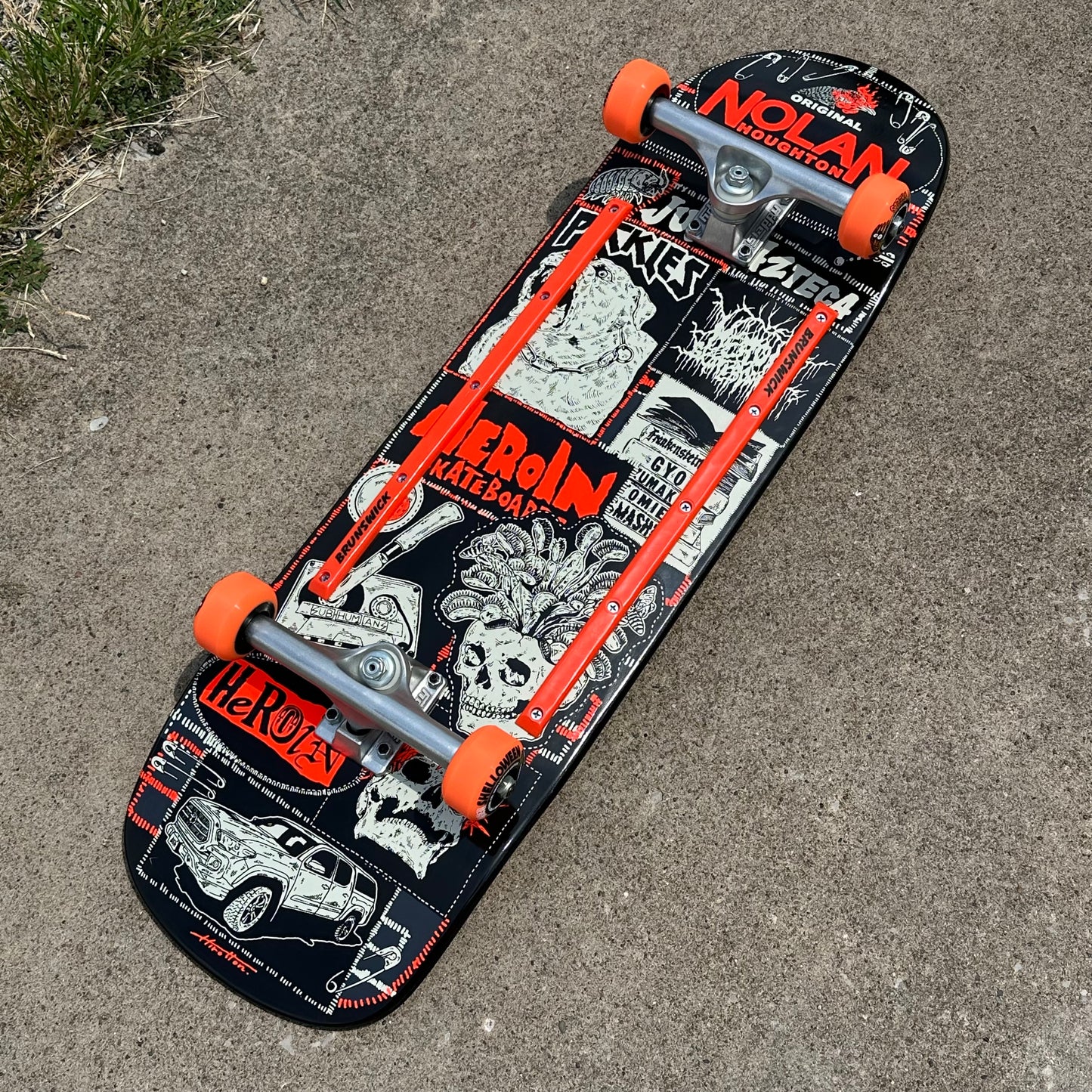 Heroin Skateboards “Nolan’s Original” 9.6" Skateboard Complete