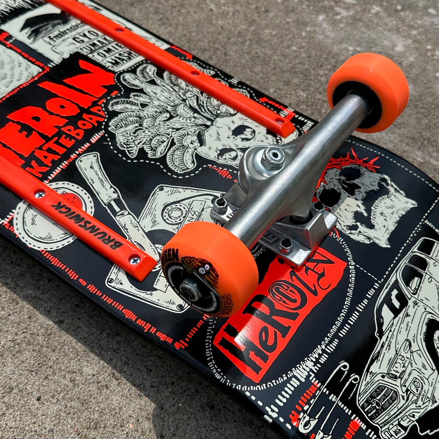 Heroin Skateboards “Nolan’s Original” 9.6" Skateboard Complete