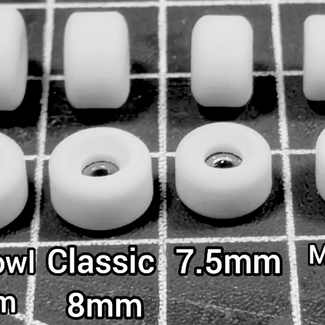 Industry FB Bright White Recycled Fingerboard Wheels (CHOOSE SIZE)