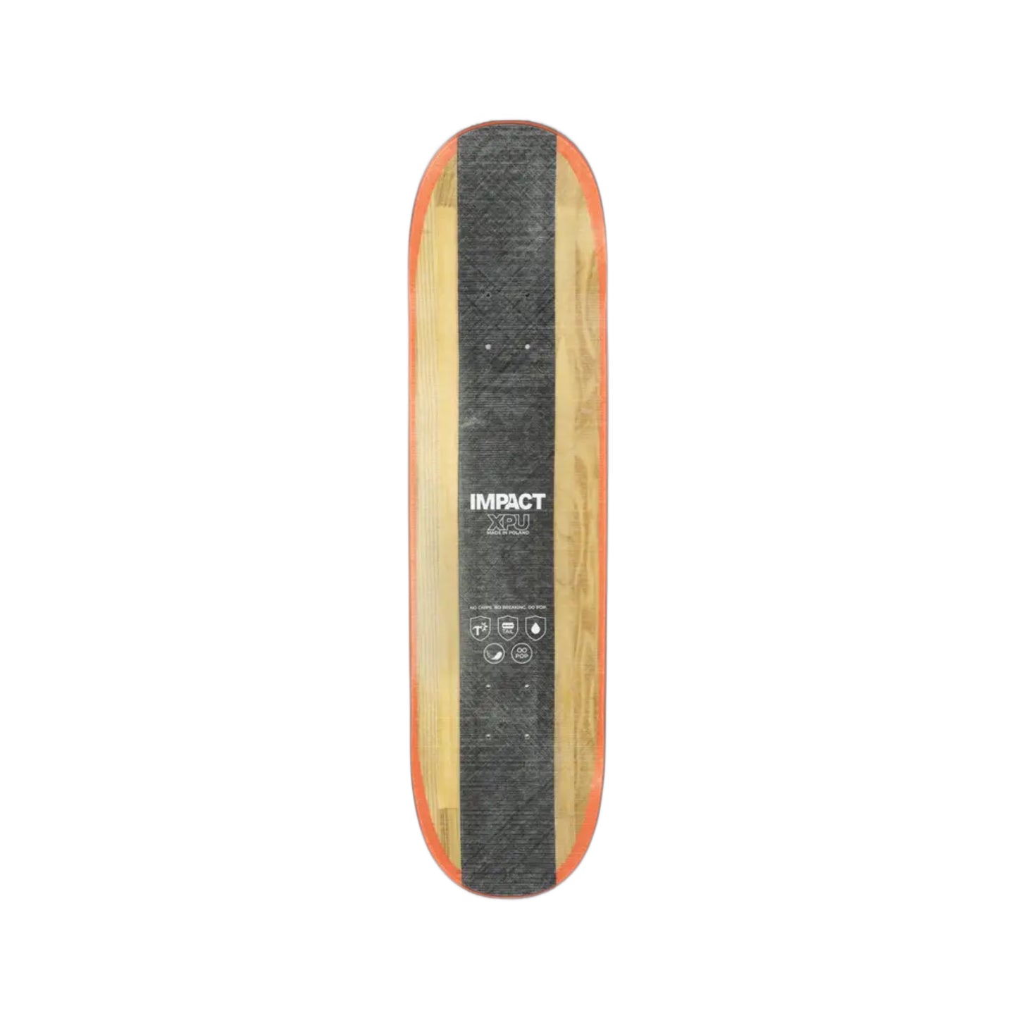 Impact XPU Orange Drip Twin 8.0" Skateboard Deck