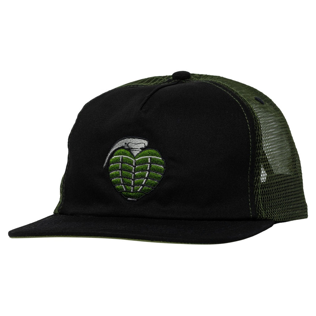 Thunder OG Grenade Black/Olive Snapback Hat