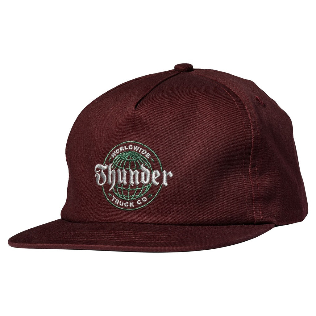 Thunder Worldwide Maroon Snapback Hat