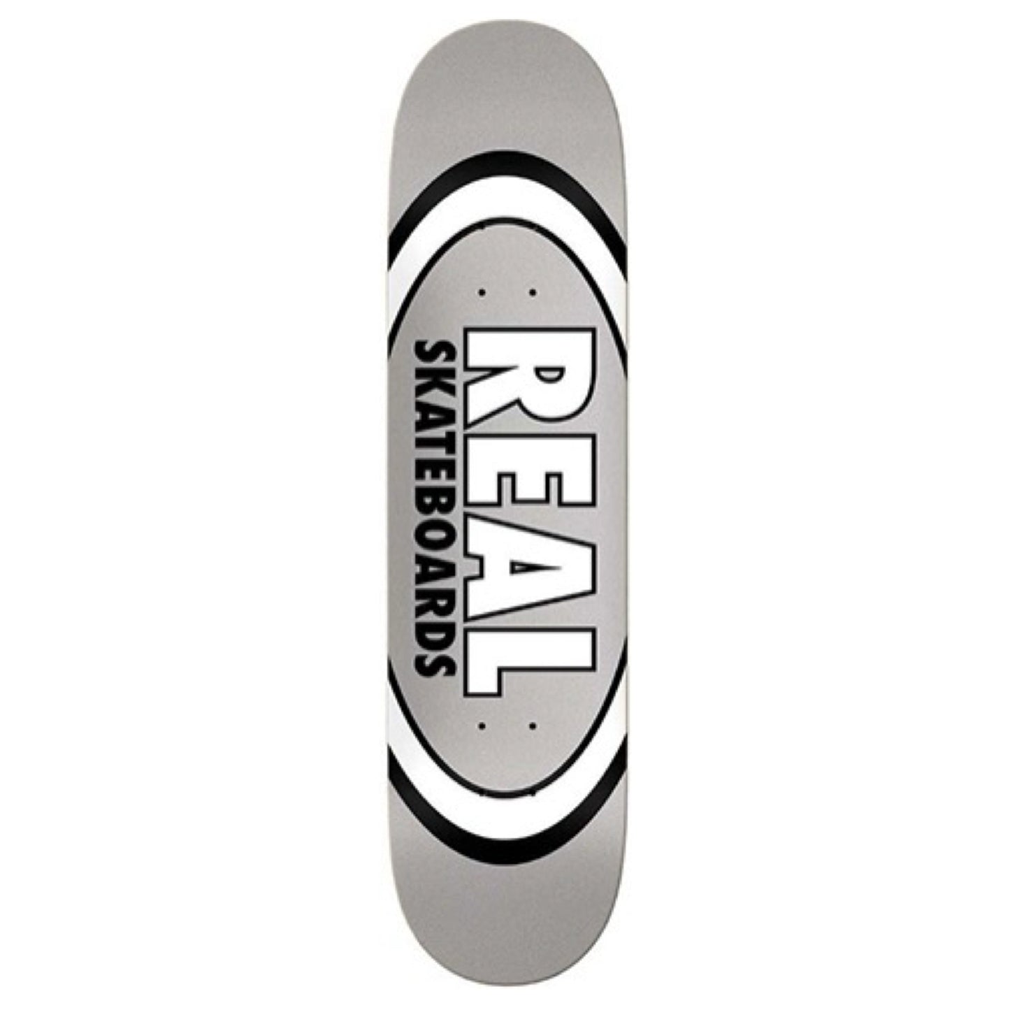 Real Team Classic Oval Silver 7.75" Skateboard Deck