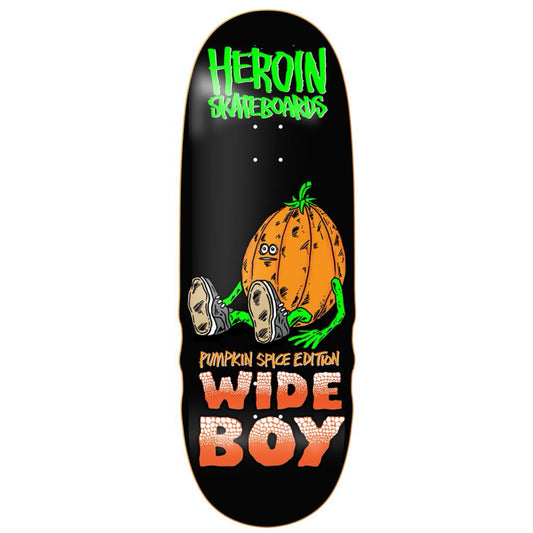 Heroin Team Pumpkin Spice Wide Boy 10.75" Skateboard Deck