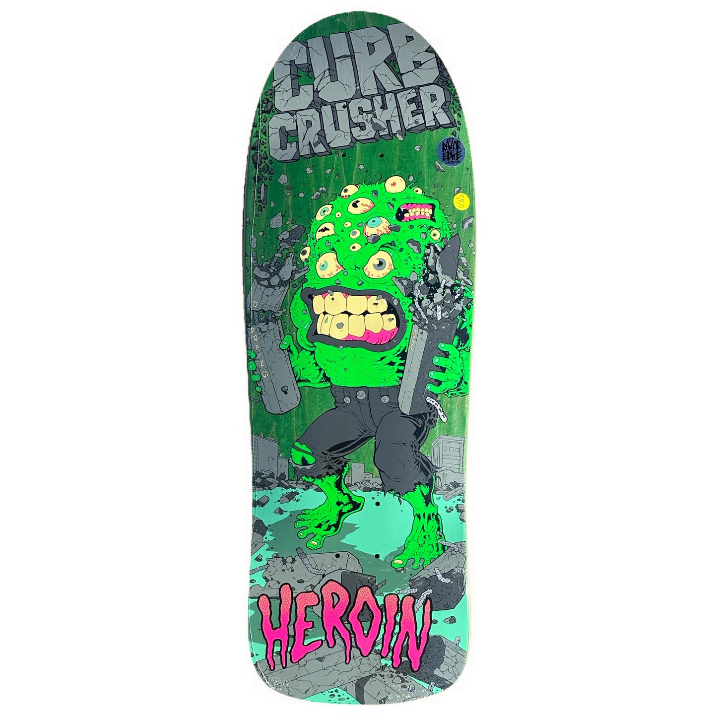 Heroin Curb Crusher XL Barf Skateboard Deck
