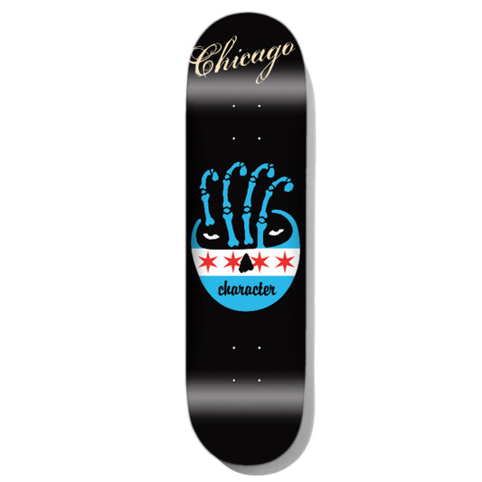 Character Chicago Logo 8.25" Skateboard Deck