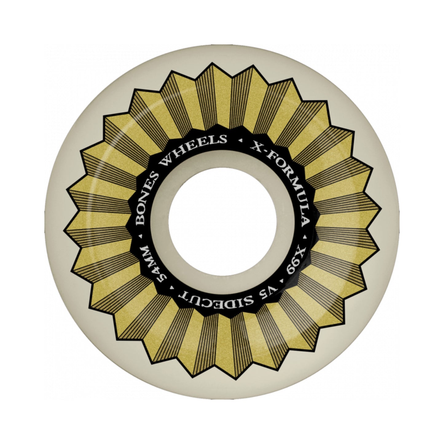 Bones X-Formula V5 Sidecut Banks Logo 54mm 99a Skateboard Wheels
