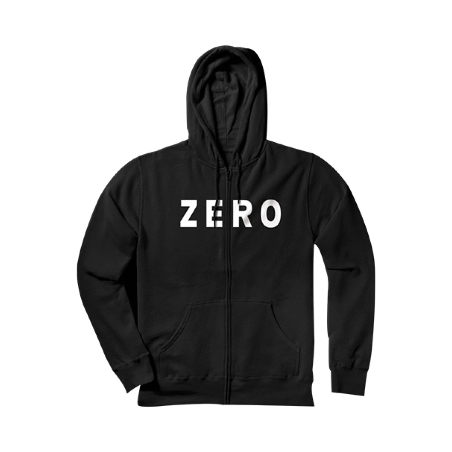 Zero Army Black Zip-Up Hoodie