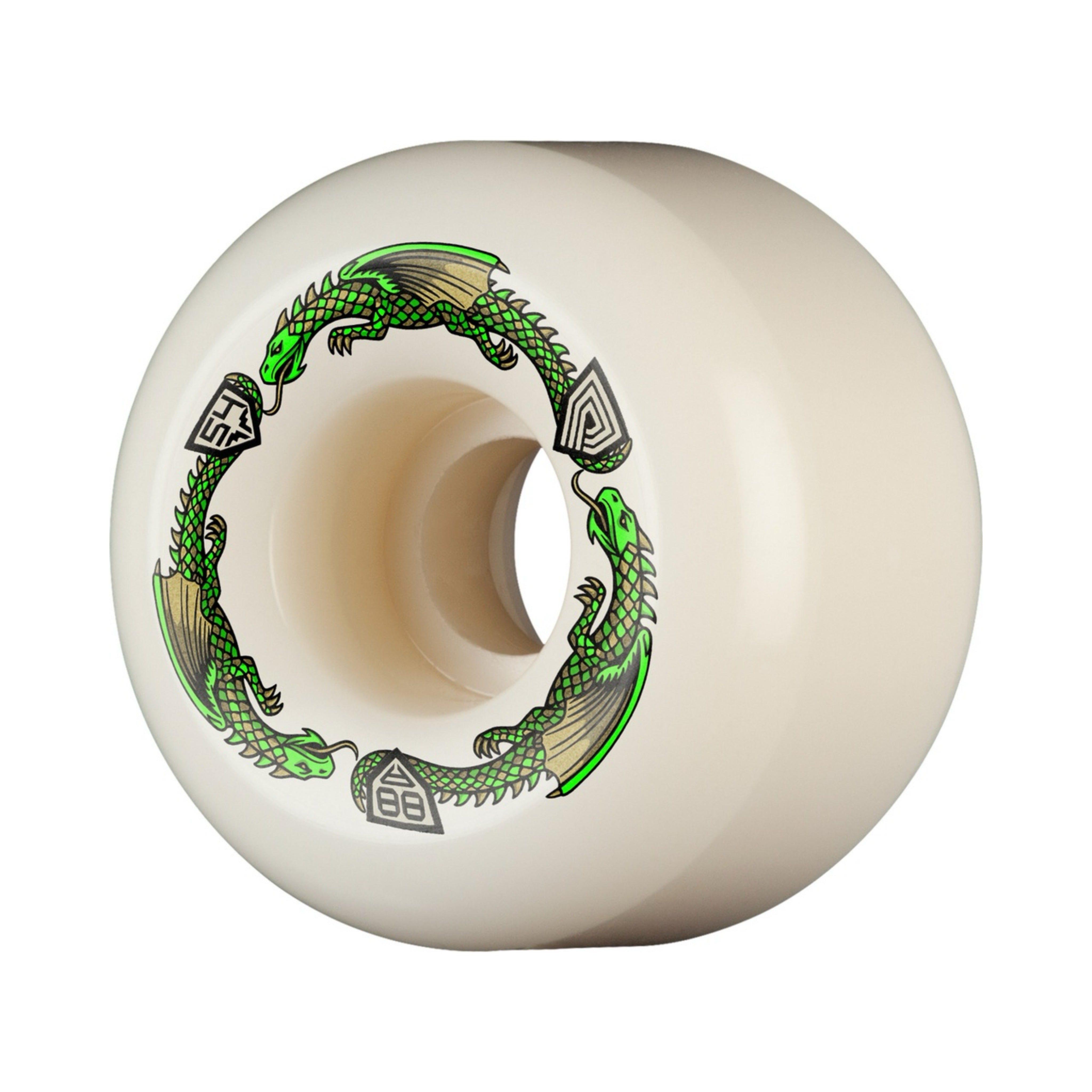 Powell Dragon Formula A2 Green 54mm x 39mm 88a Skateboard Wheels