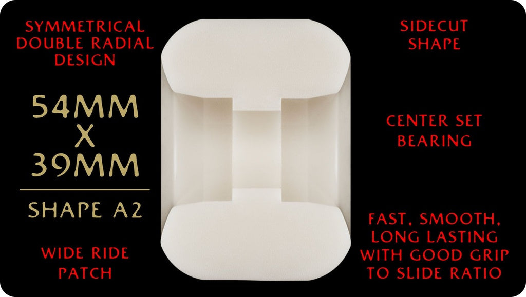 Powell Dragon Formula RED A2 54mm x 39mm 93a Skateboard Wheels