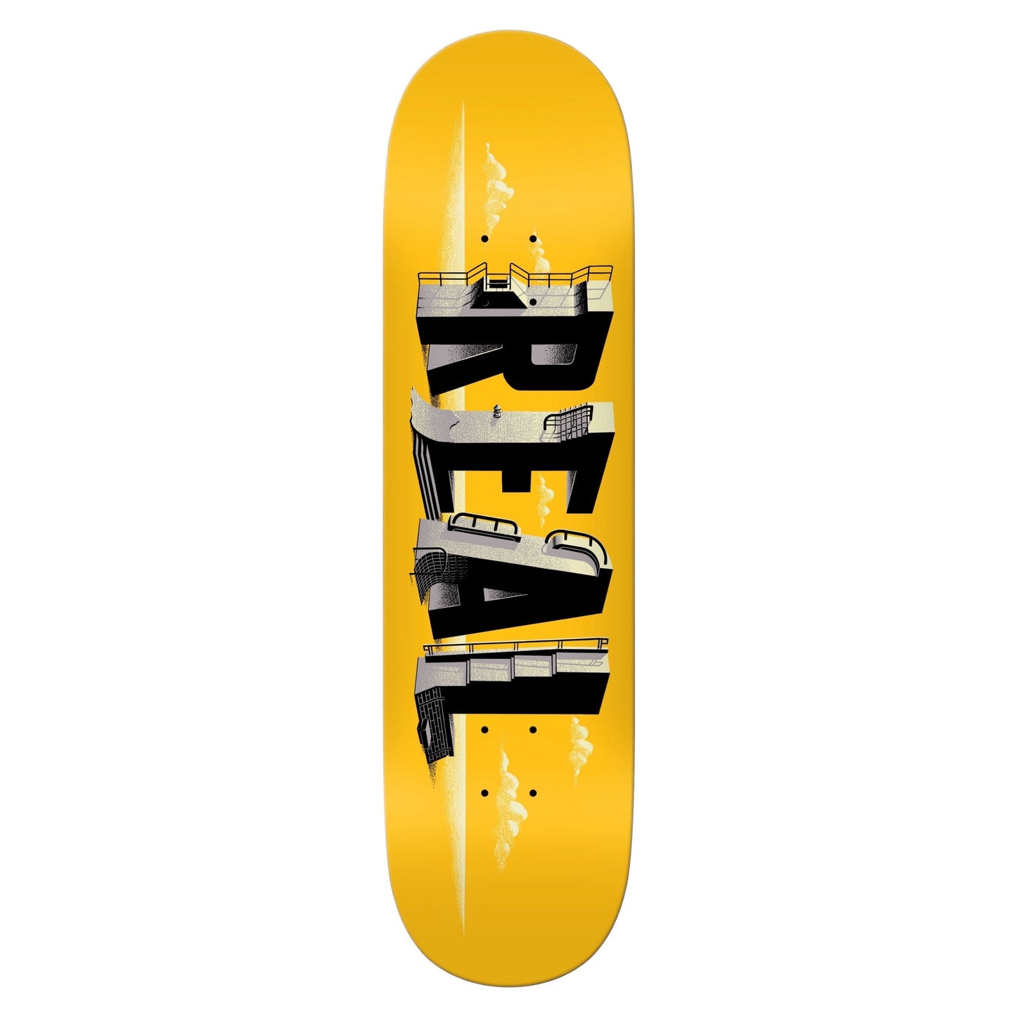Real Spots Yellow 8.25" Skateboard Deck