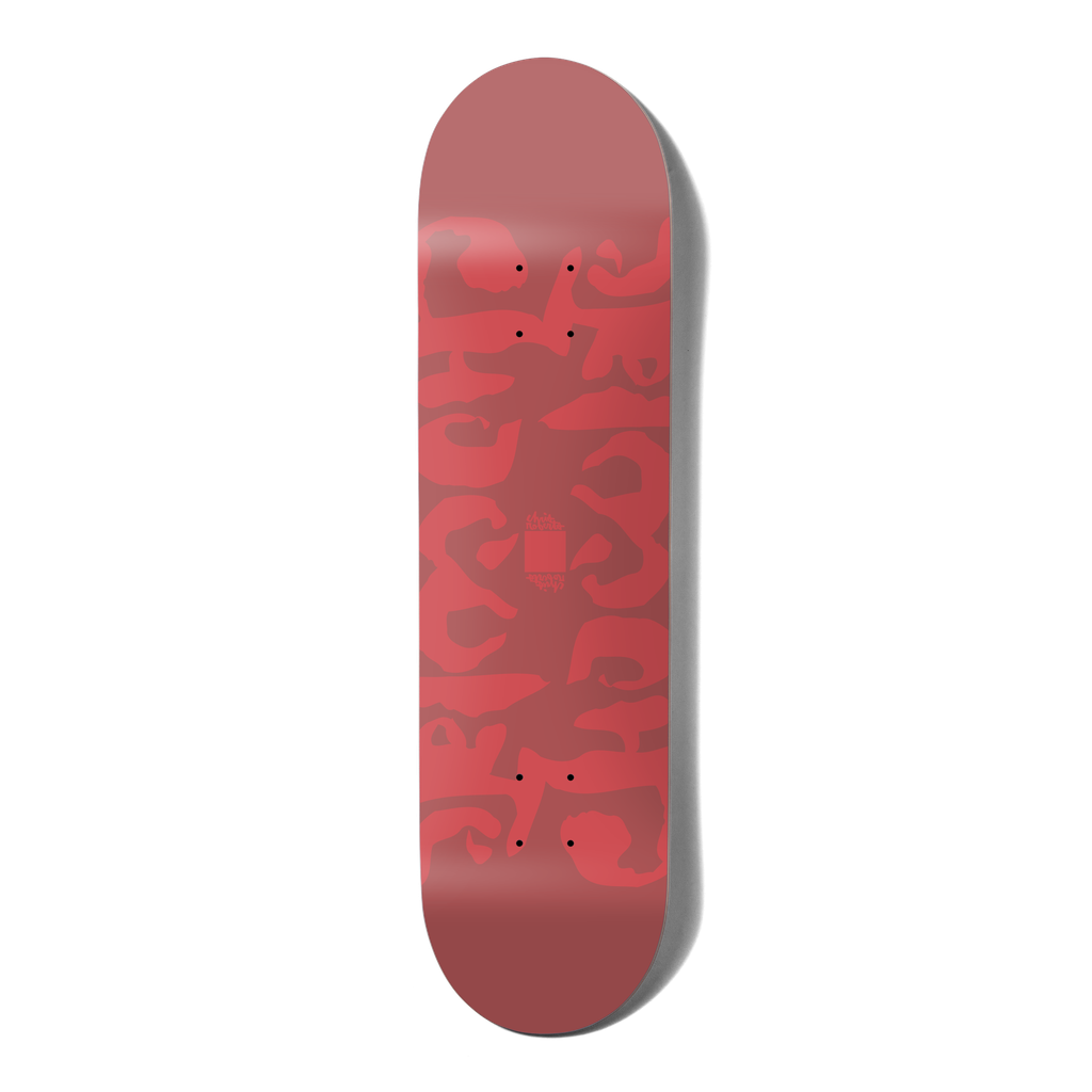 Chocolate Roberts Ink Blot Red 8.5" Twin Tail Skateboard Deck