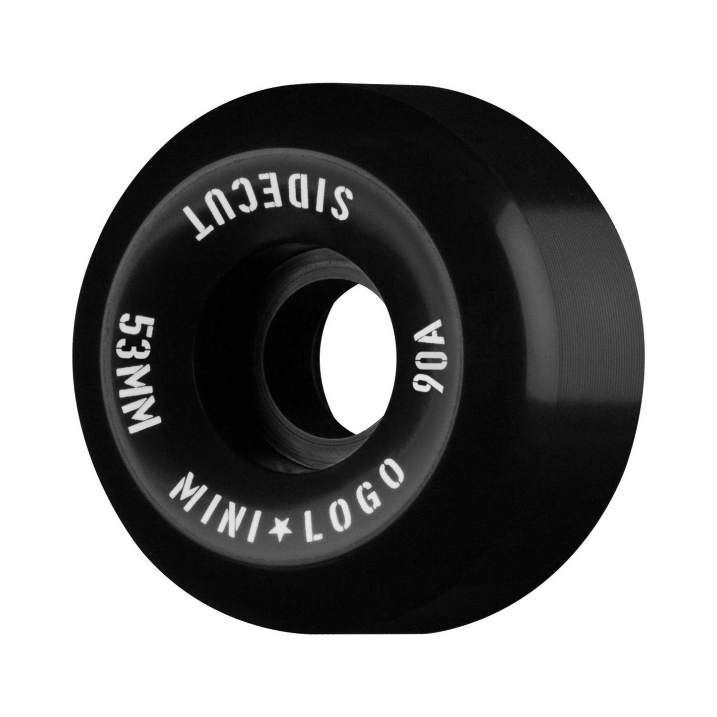 Mini Logo Hybrid Sidecut Black 53mm x 90a Skateboard Wheels