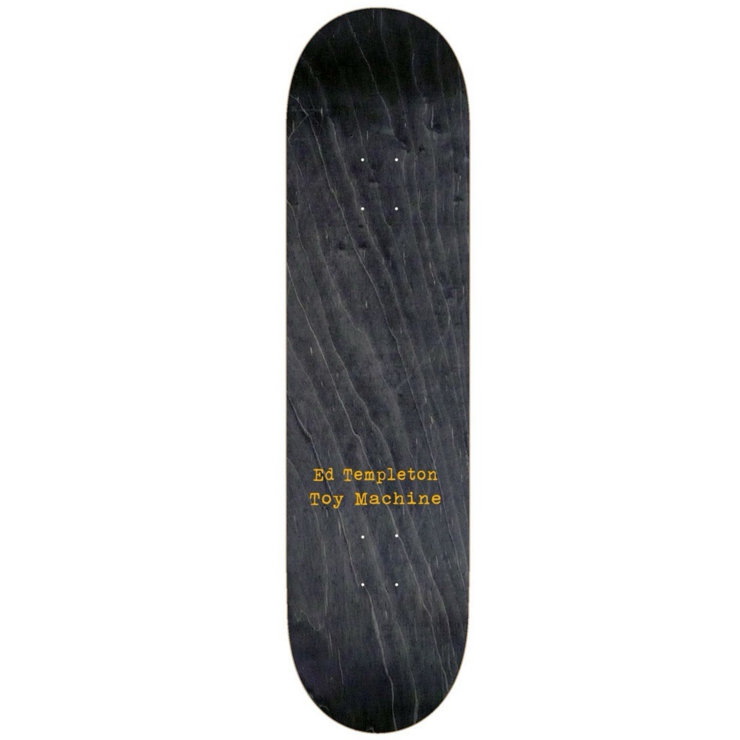 Toy Machine Ed Templeton Black Charred Cross 8.25" Skateboard Deck