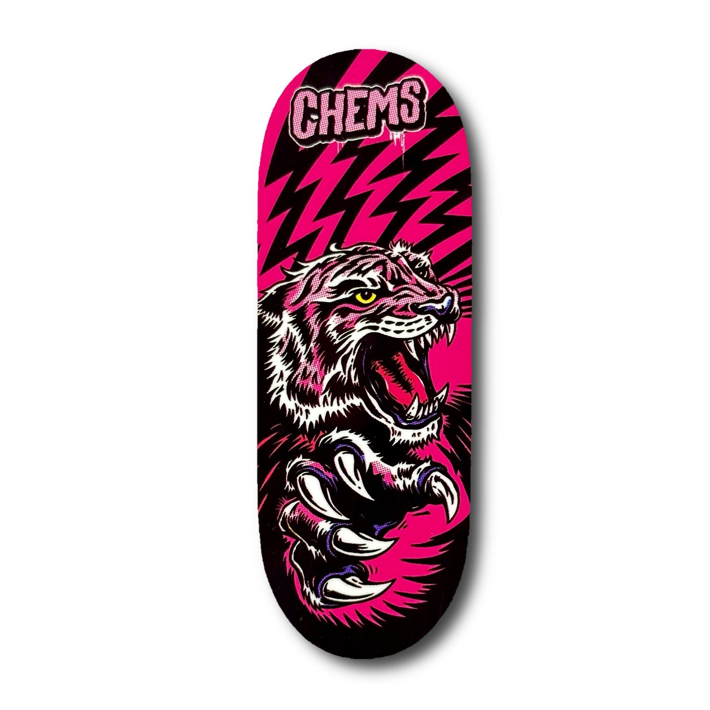 Chems Pink “Pink Tiger” Fingerboard Deck