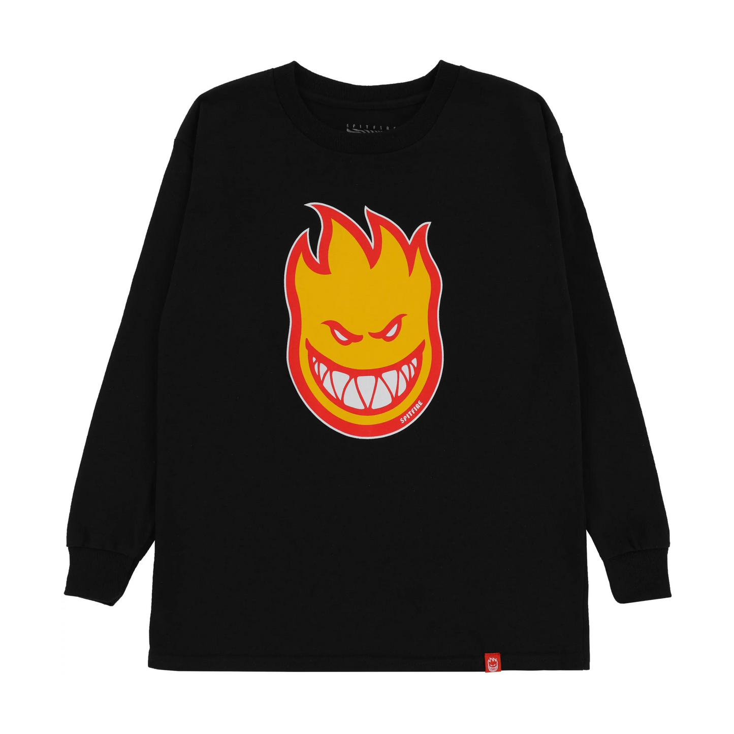 Spitfire Bighead Fill Long Sleeve T-Shirt Black/Gold/Red
