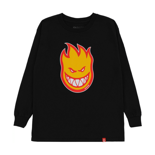 Spitfire Bighead Fill Long Sleeve T-Shirt Black/Gold/Red