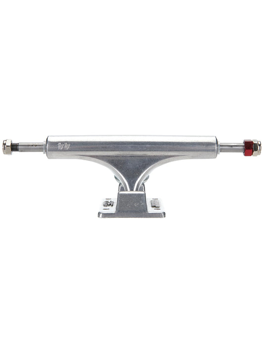 Ace AF1 Hollow Silver Skateboard Trucks; High-quality hollow trucks with a sleek silver finish; Includes a rethreading bolt for easy maintenance; 