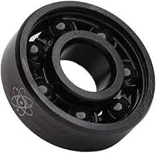 Quantum Science Atom Series Skateboard Bearing Kit; black bearing housing with black ceramic ball bearings inside