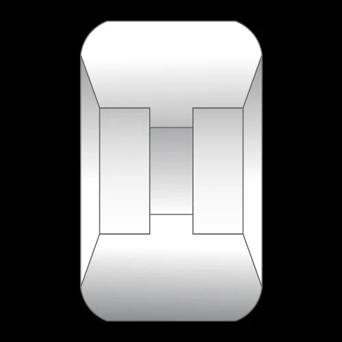 Acid Chemical Co. Skateboard Wheel diagram; Diagram to show the shape and cut of the skateboard wheel;