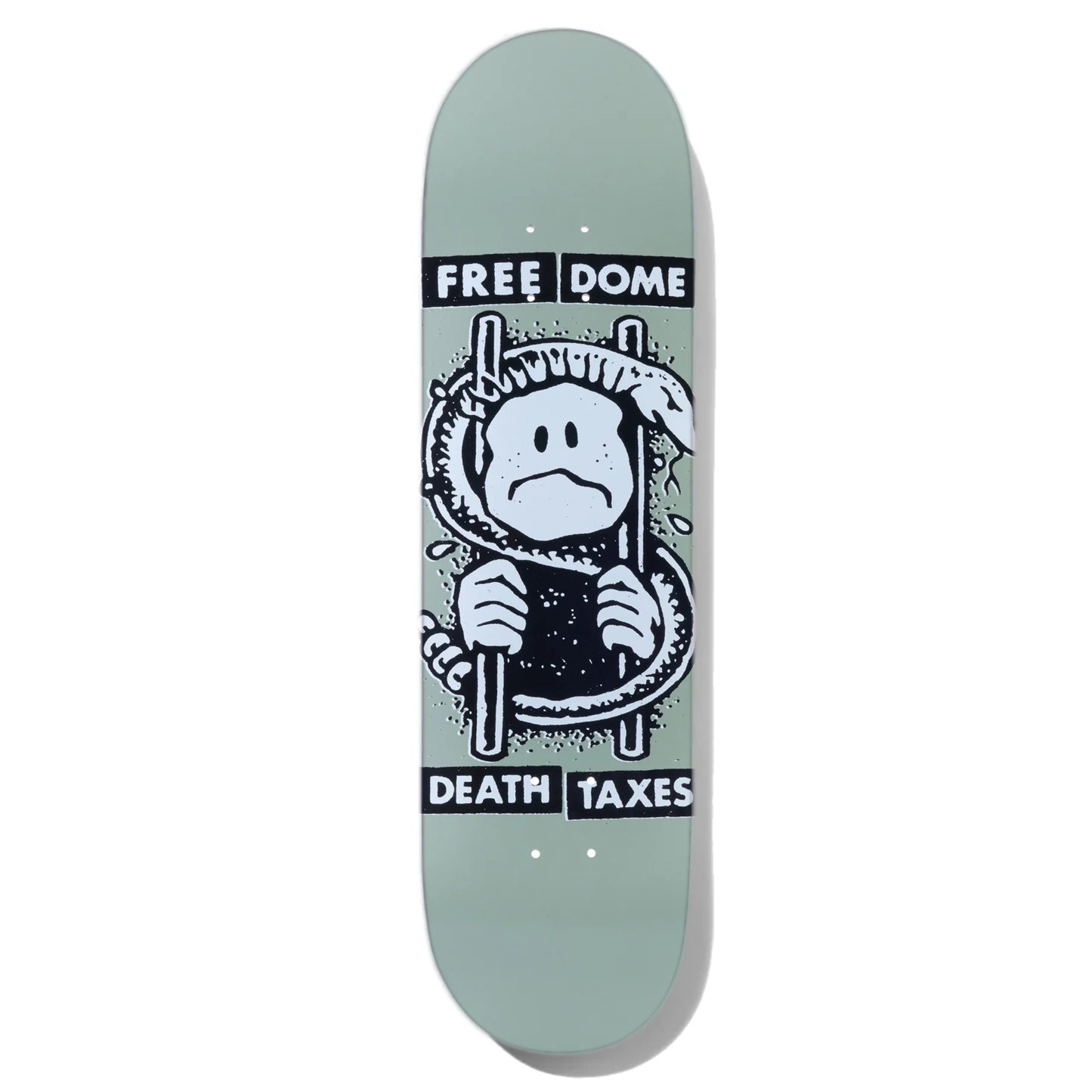 Free Dome Death and Taxes 8.75" Skateboard Deck