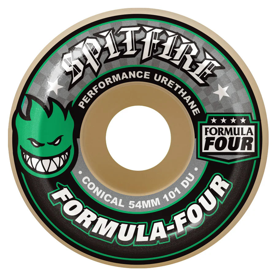 Spitfire Formula Four Conical 54mm 101a Skateboard Wheels
