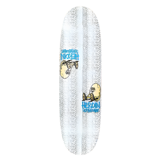 Heroin Team Symmetrical Holo 9.25" Egg Shaped Skateboard Deck