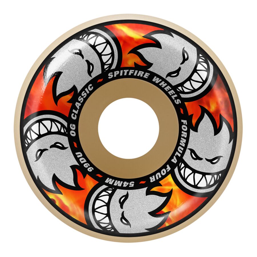 Spitfire Formula Four Multiball 54mm x 99a OG Classic Skateboard Wheels