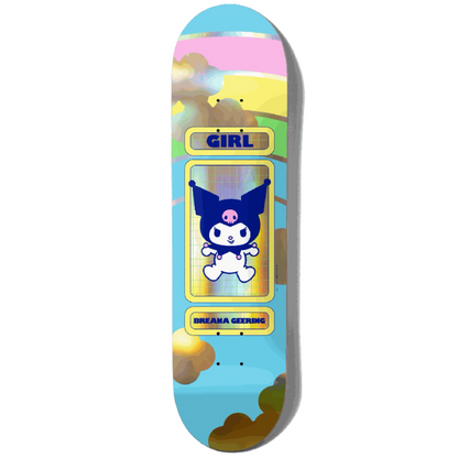 Girl Geering Hello Kitty Rainbow Edition 8.0" Skateboard Deck