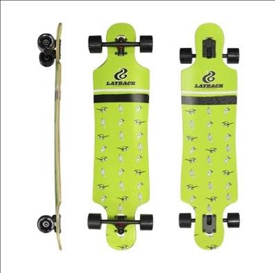 Layback Finish Line Ice Cream Drop Through 9.5" Longboard Complete