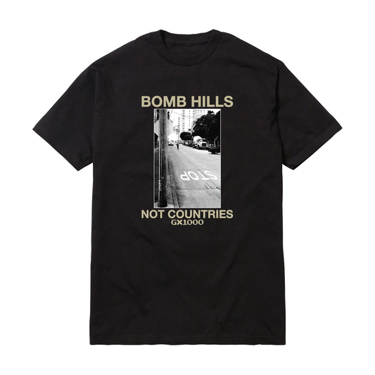 GX1000 Bomb Hills Not Countries Black/Tan T-Shirt