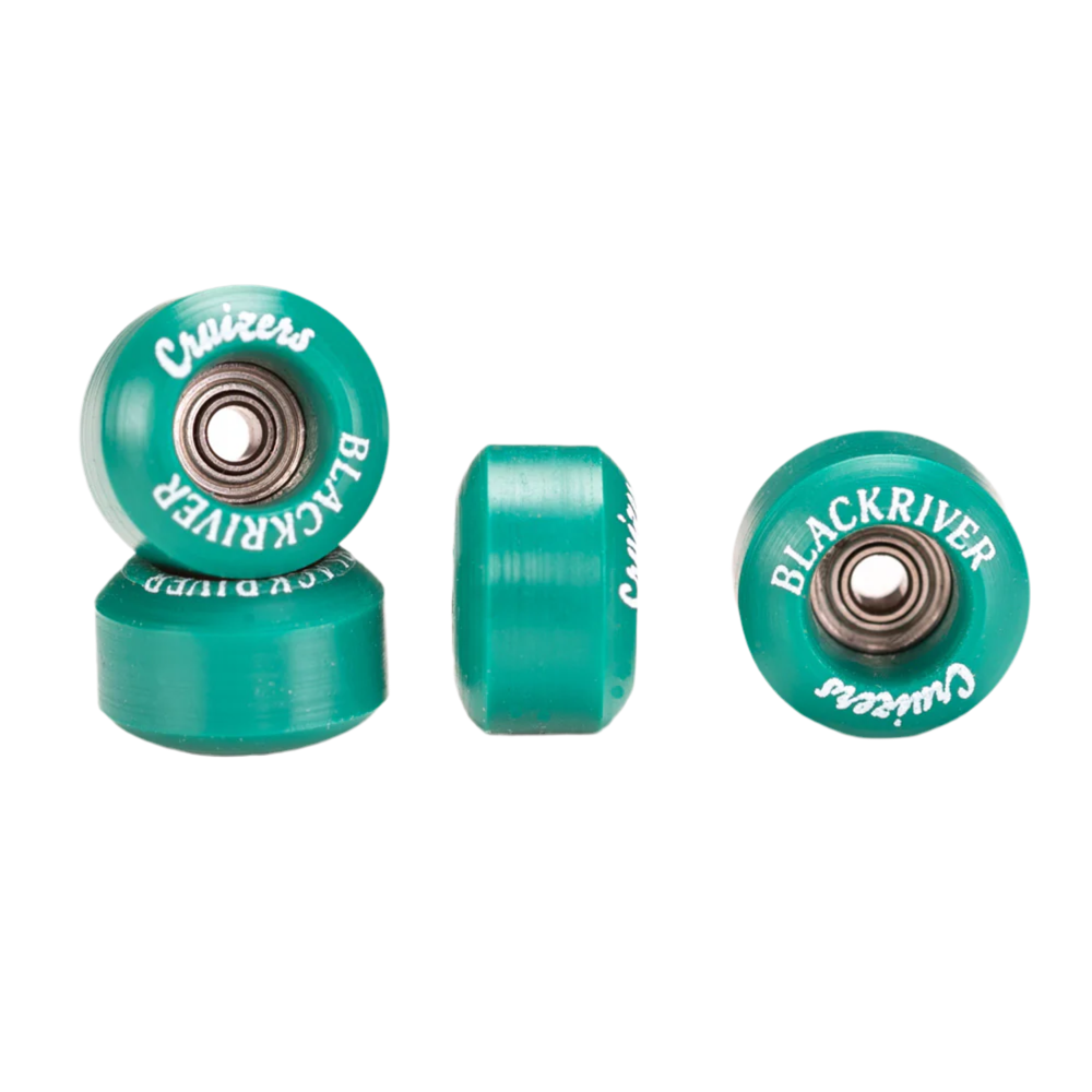 Blackriver Cruizers Green Fingerboard Wheels