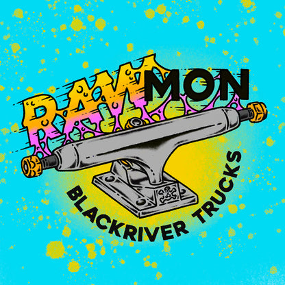 Blackriver 3.0 RAWmon Fingerboard Trucks Raw Silver