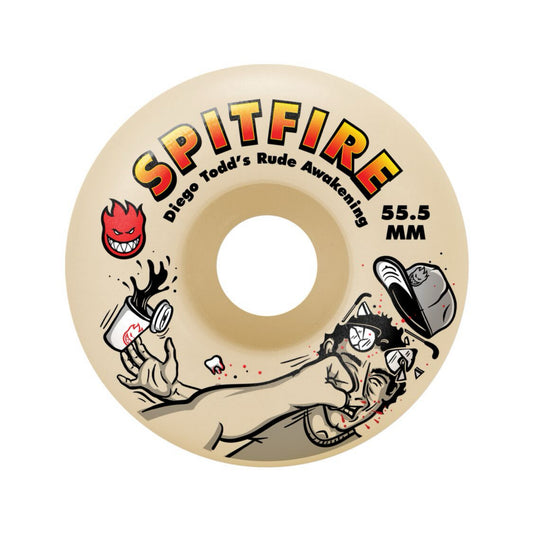 Spitfire Formula Four Diego Todd Rude Awakening 53.5mm x 99a Classic Skateboard Wheels