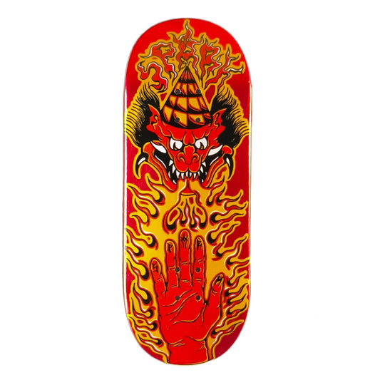 Spark High Mold Oni Flame Red Foil Fingerboard Deck (CHOOSE SIZE & SHAPE)