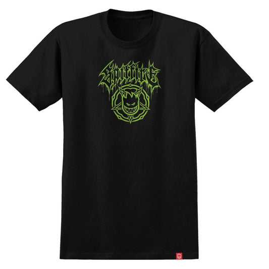 Spitfire Basic Pentagram Black/Green T-Shirt