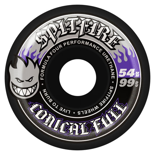Spitfire Formula Four Conical Full Swirl 54mm 99a Skateboard Wheels