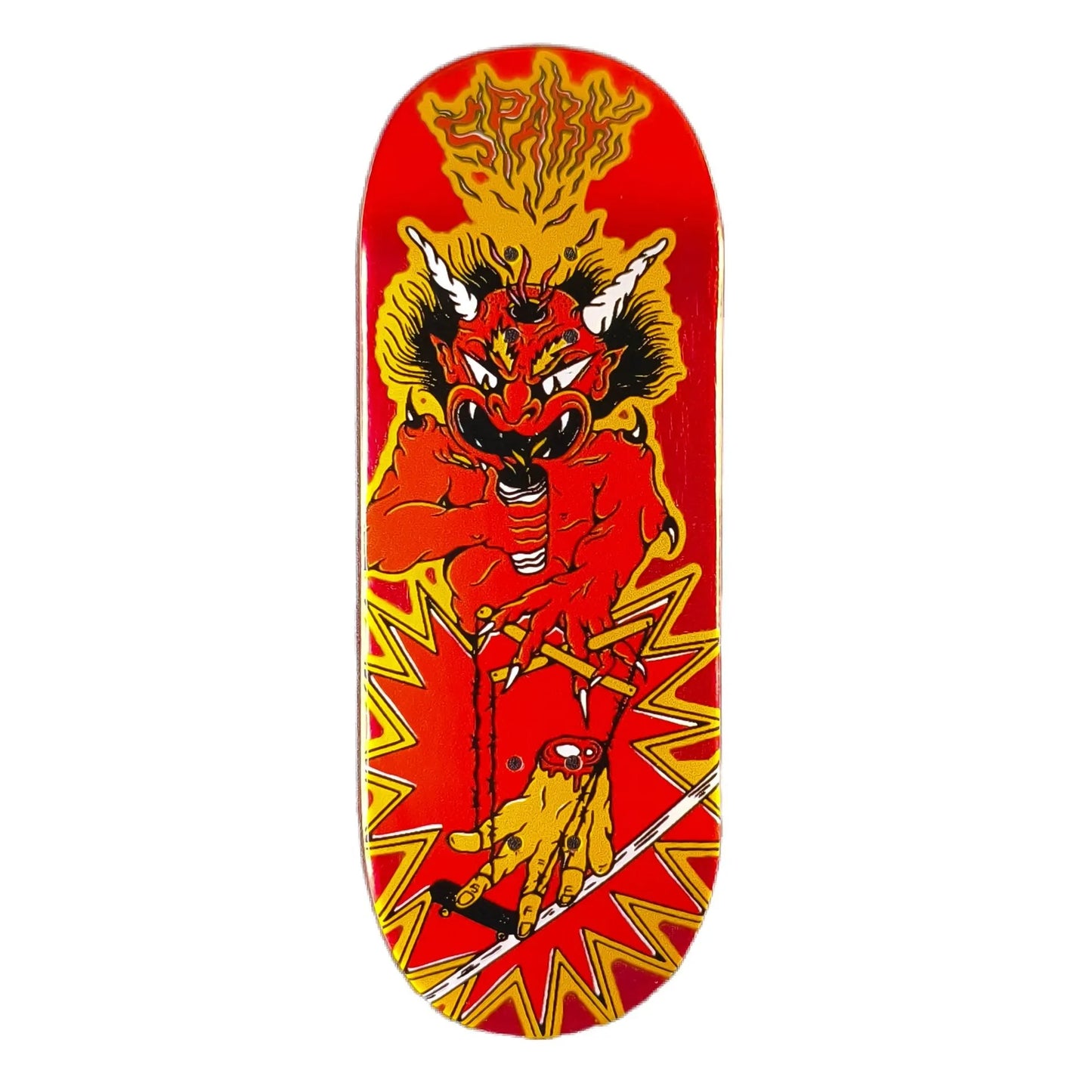 Spark High Mold Oni Puppet Red Foil Fingerboard Deck (CHOOSE SIZE & SHAPE)