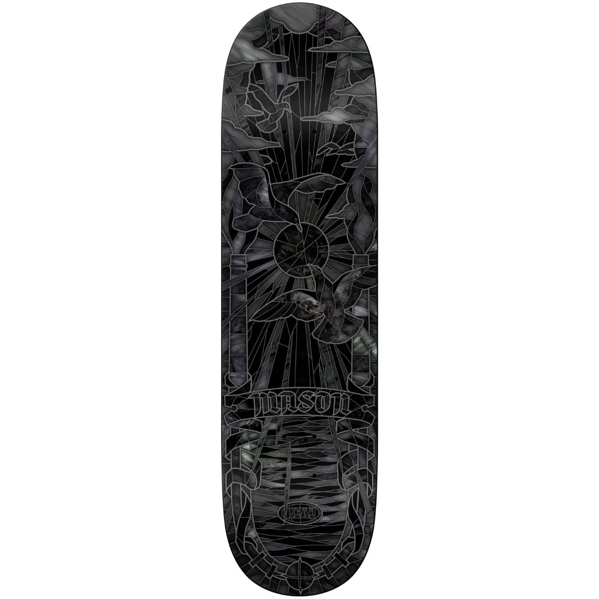 Real Mason Black Sunday Cathedral 8.25" Skateboard Deck