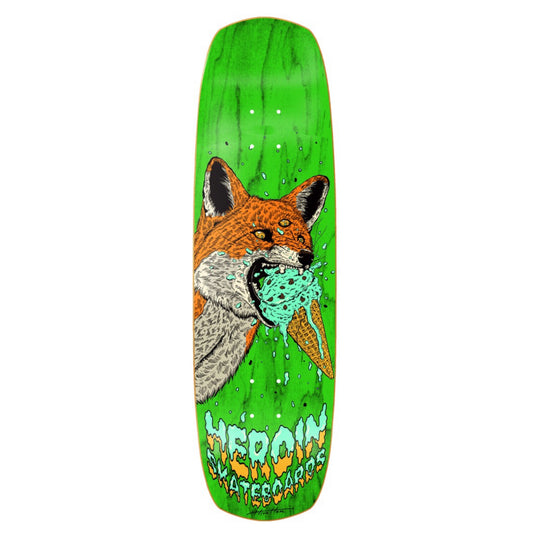 Heroin Hayate Fox 8.88" Shovel Shaped Skateboard Deck
