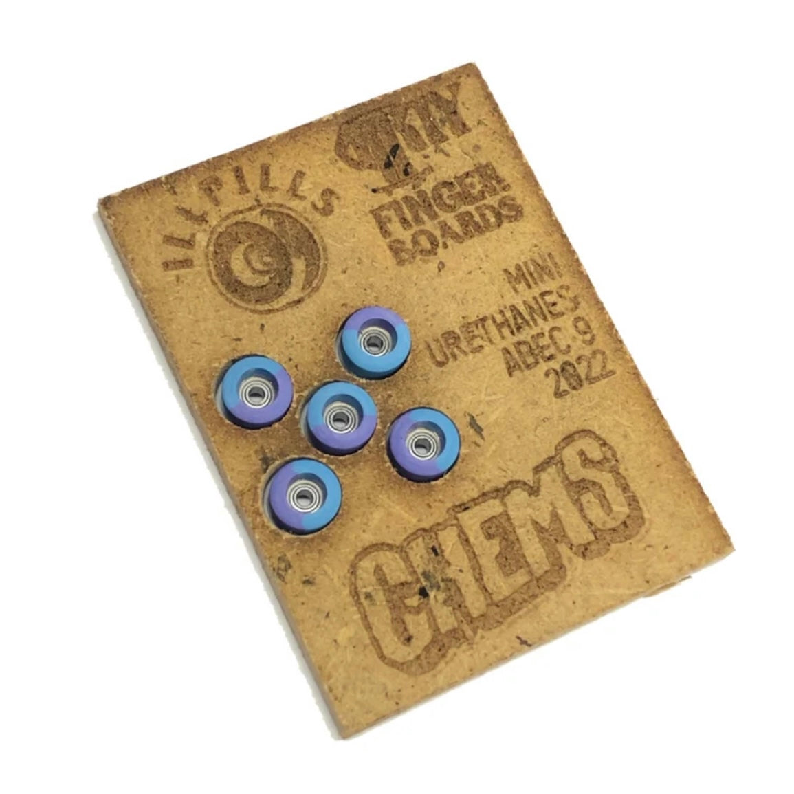 ILLPILLS Purple/Blue Urethane Fingerboard Wheels (Choose Size)