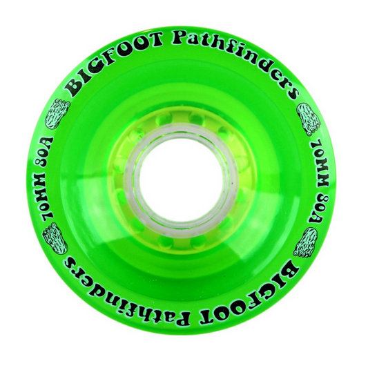 Bigfoot Paradise Path Finders Green 70mm 80a Skateboard Wheels