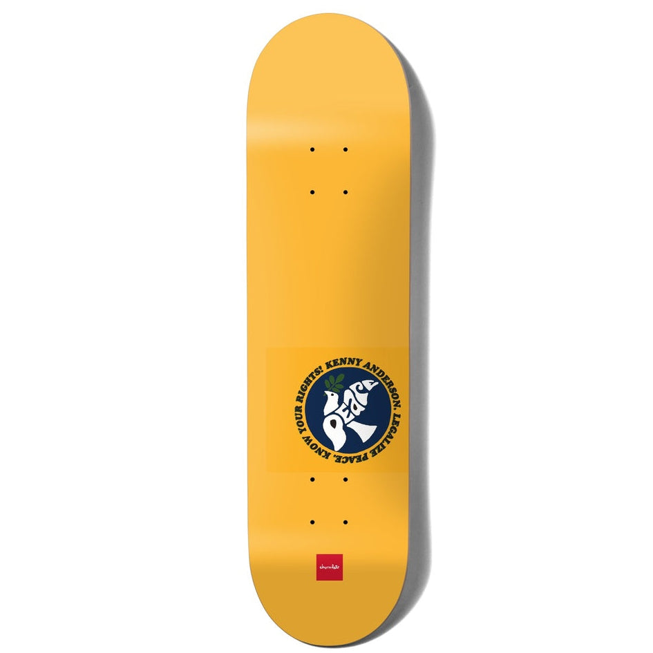 Chocolate Anderson Know Your Rights 8.0" Skateboard Deck
