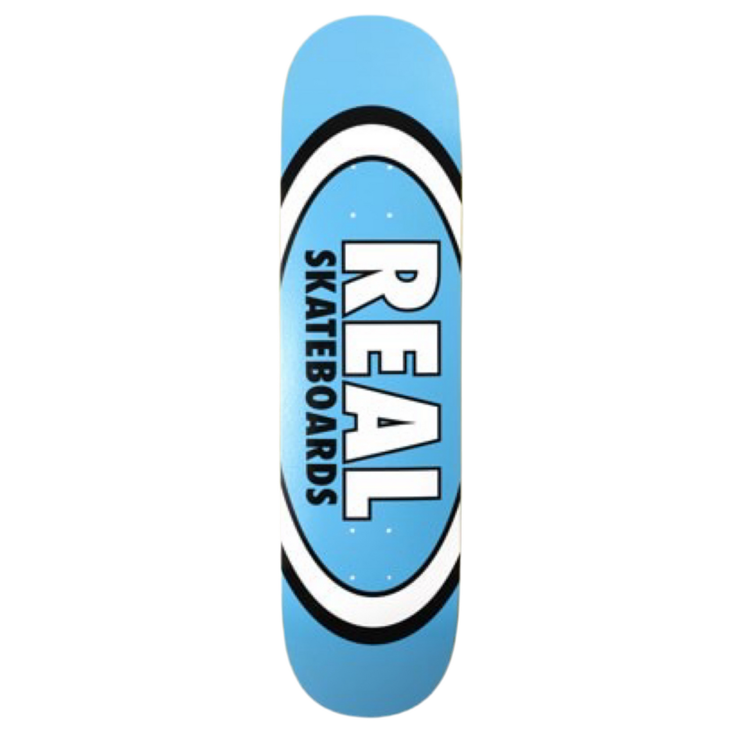 Real Team Easy Rider Oval Blue Ice Glitter 8.25" Skateboard Deck