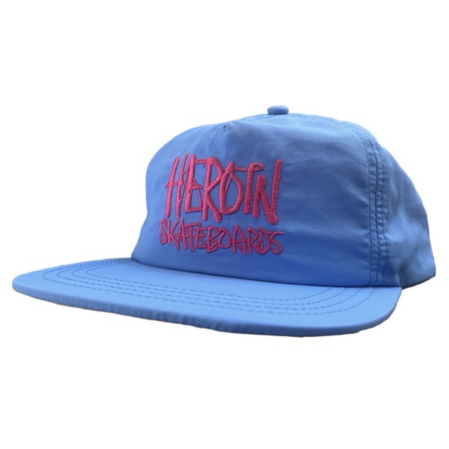 Heroin Script Nylon Blue/Pink SnapBack Hat