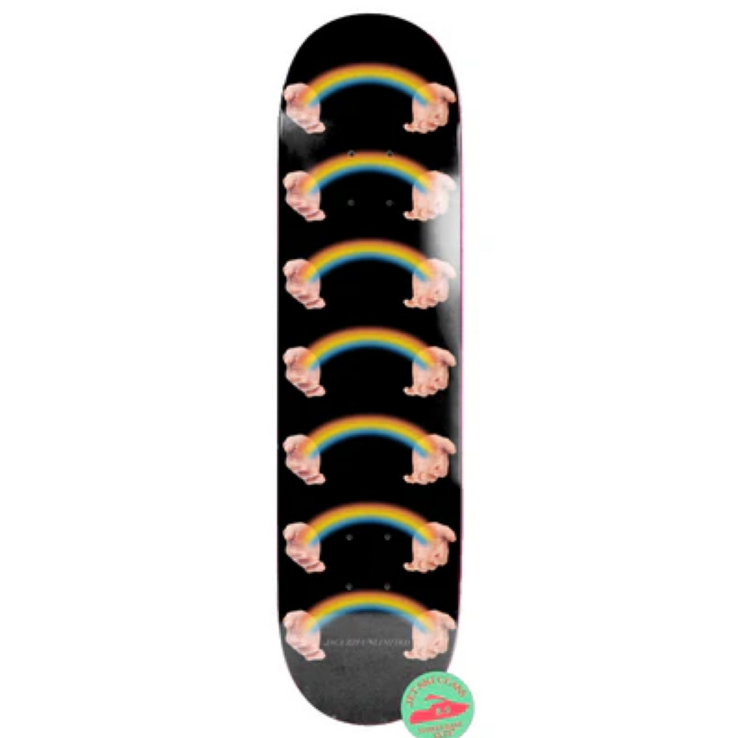 Jacuzzi Rainbow Hands Jet Ski EX7 8.5" Skateboard Deck