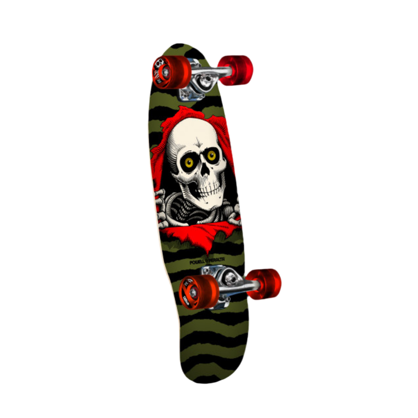 Powell Micro Ripper Olive Skateboard Complete 7.5"