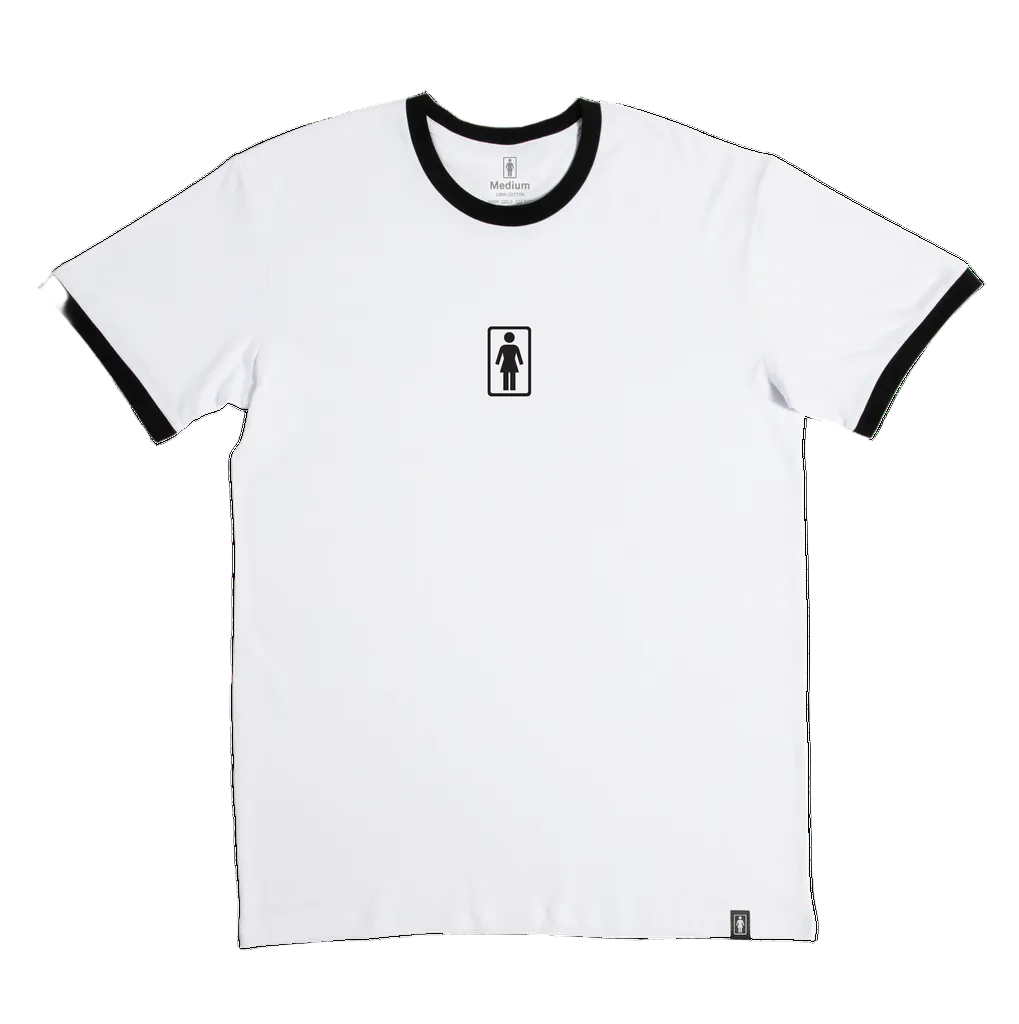 Girl OG Ringer White/Black T-Shirt