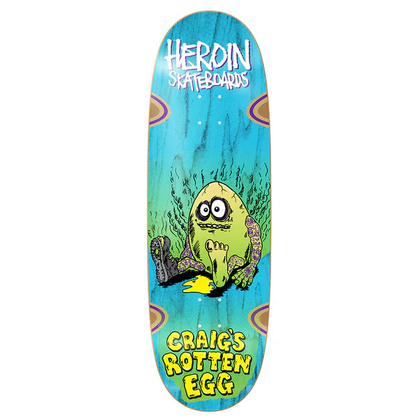 Heroin Craig’s Rotten Egg 10” Skateboard Deck