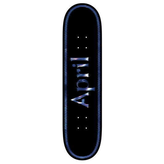 April Team OG Logo Fractured 8.5" Twin Tail Skateboard Deck